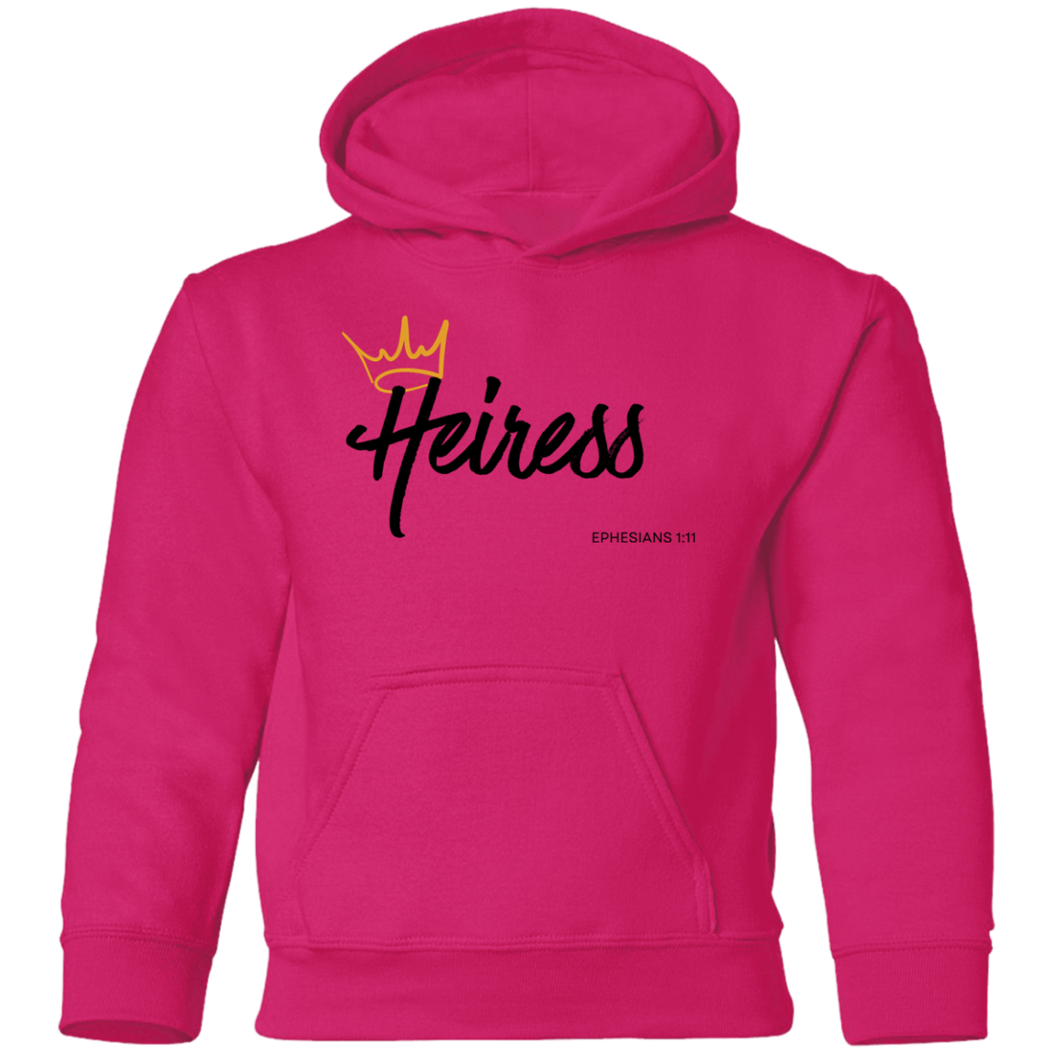 Heiress to Him Eph 1:11 Youth Hoodie