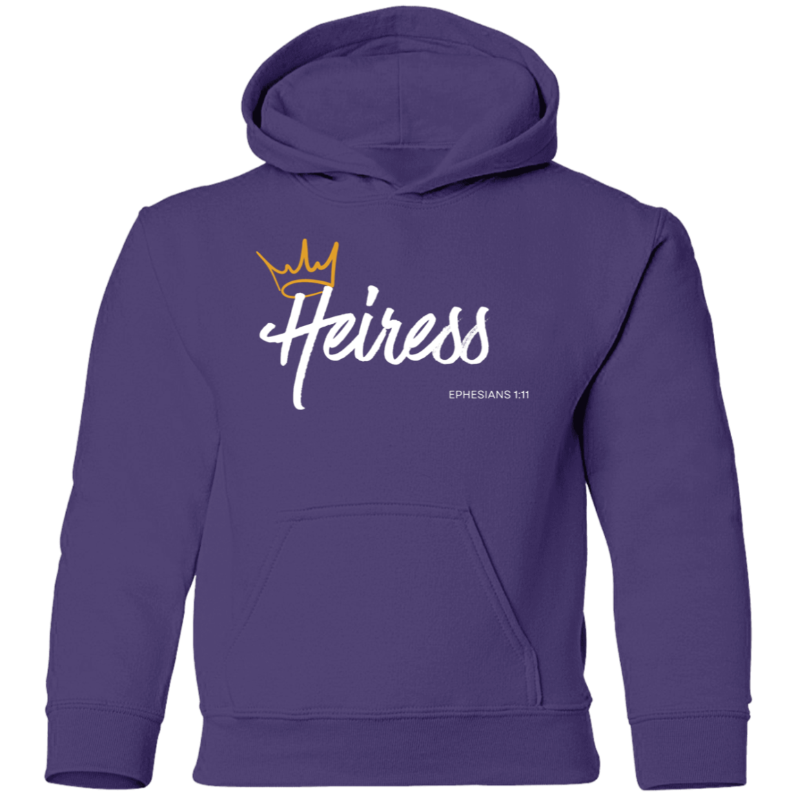Heiress to Him Eph 1:11 Youth Hoodie