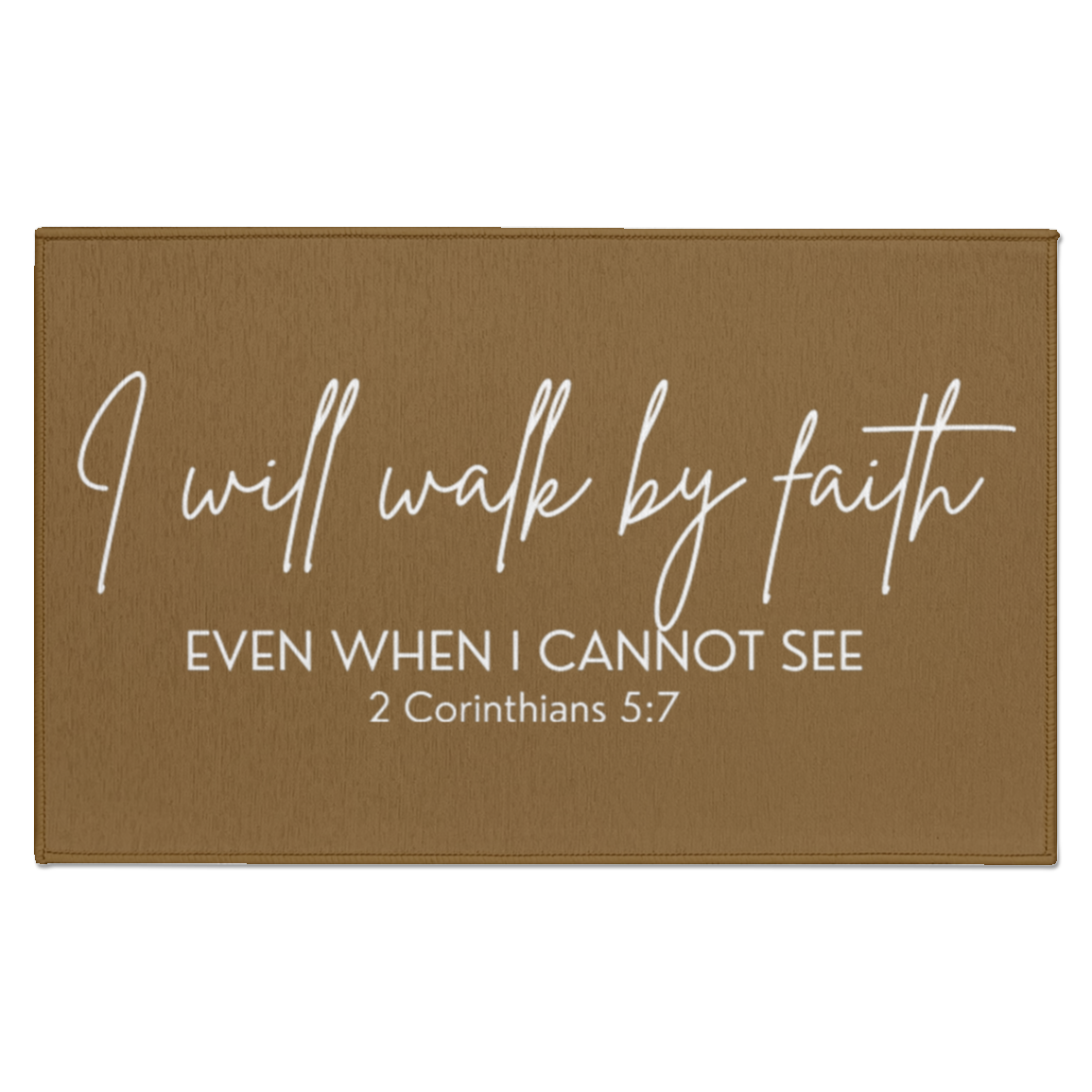 Walk By Faith Indoor Doormat
