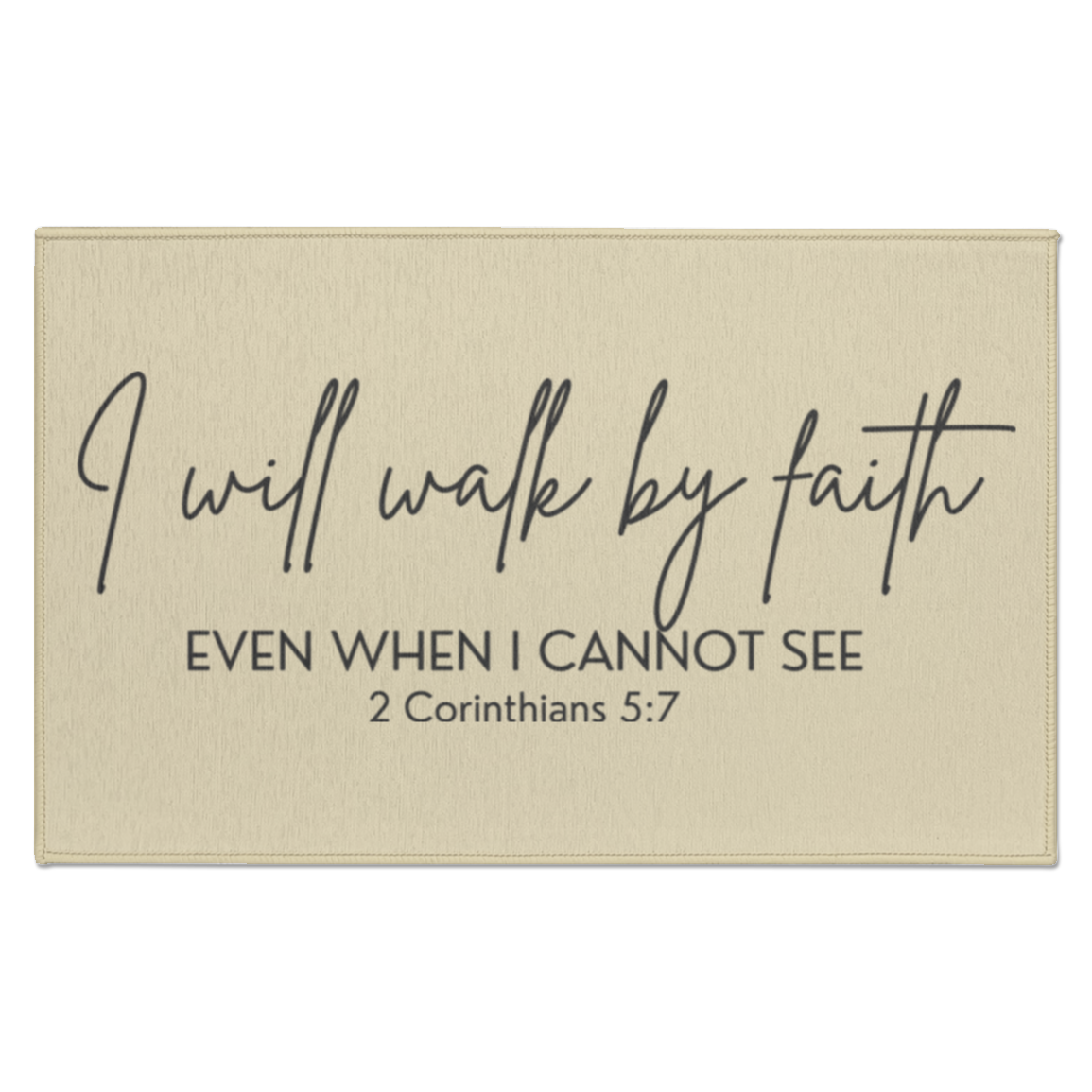 Walk By Faith Indoor Doormat
