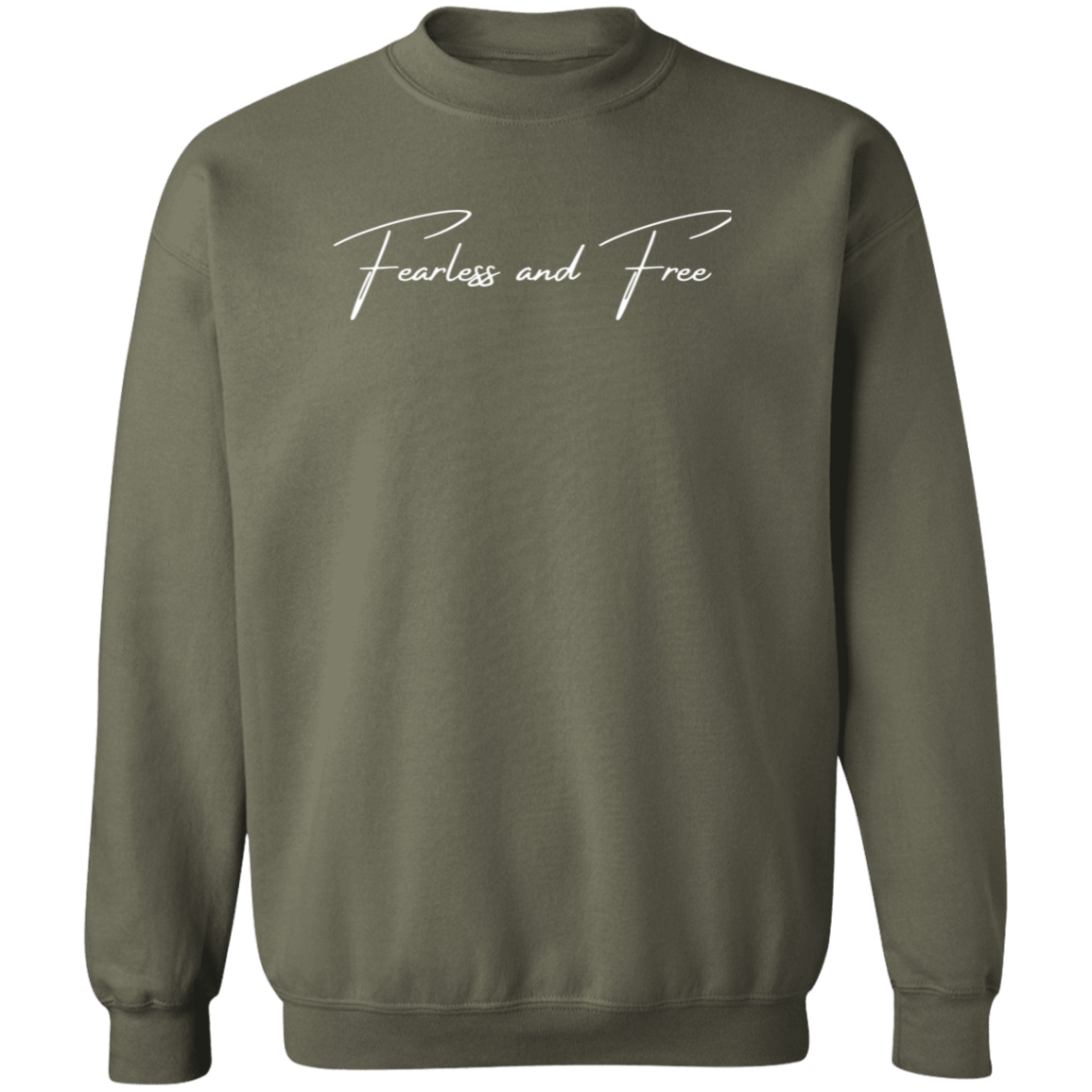 Simply Fearless and Free Unisex Crewneck Sweatshirt