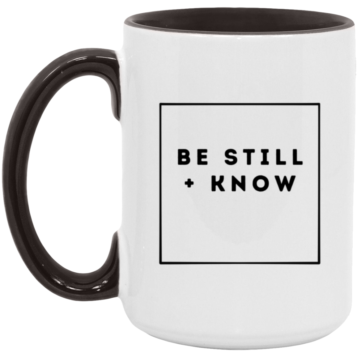 Be Still Accent Mug
