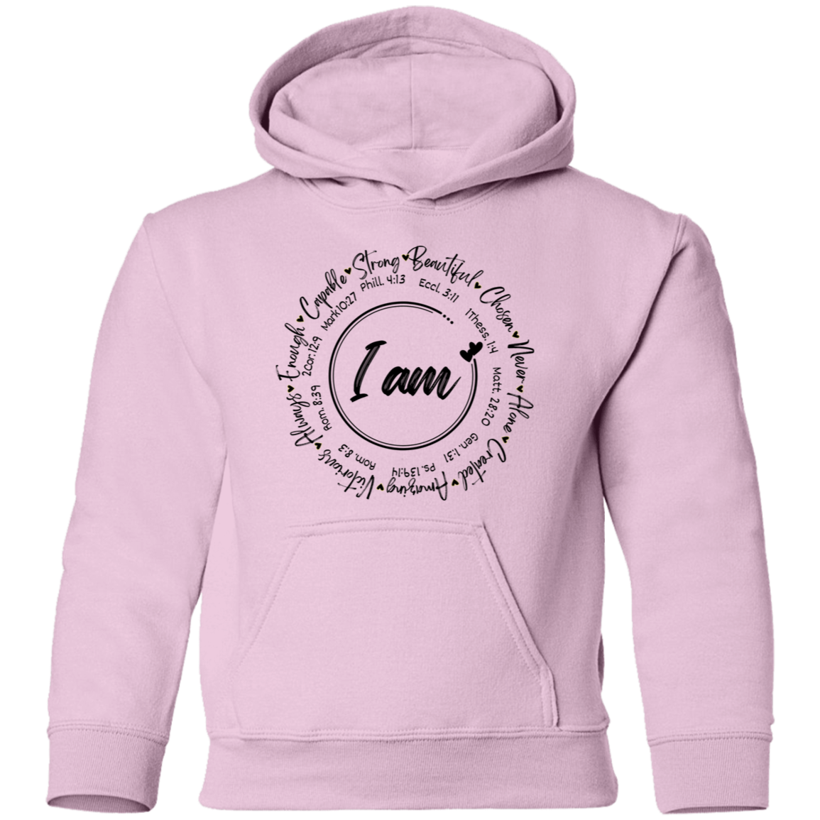 Affirmed in Him Youth Hoodie