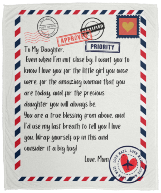 Love Note Cozy Plush Fleece Blanket - 50x60