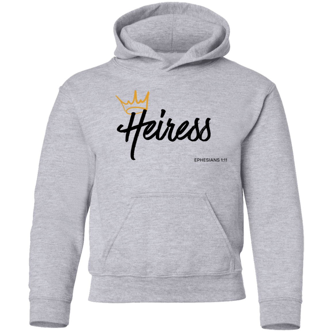 Heiress to Him Eph 1:11 Youth Hoodie