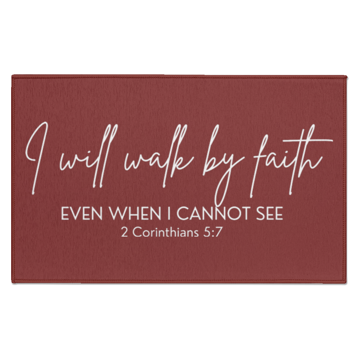 Walk By Faith Indoor Doormat