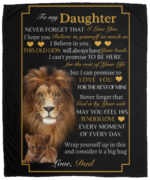 Dad's Love Cozy Plush Fleece Blanket - 50x60