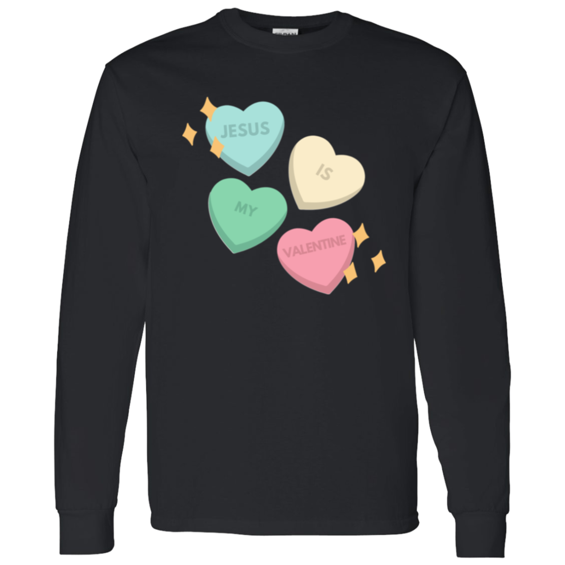 Women's Jesus is my Valentine Candy Longsleeve T-Shirt