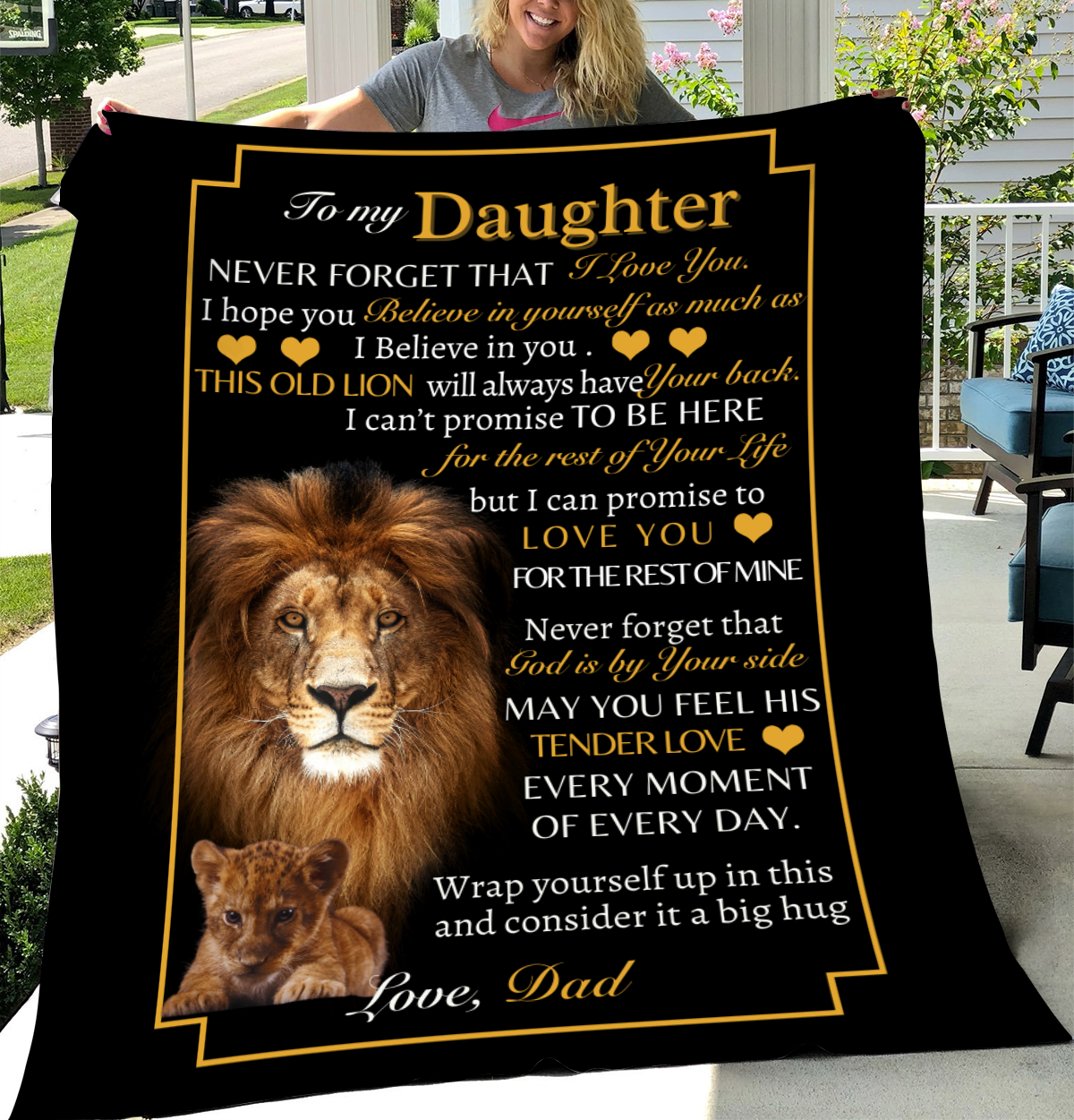 Dad's Love Cozy Plush Fleece Blanket - 50x60