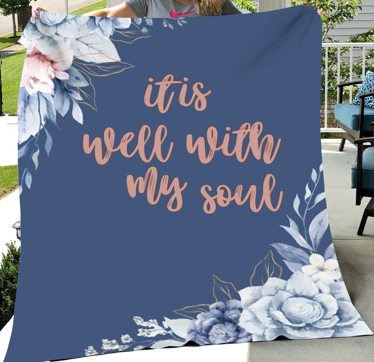 My Soul is Well Plush Fleece Blanket - 50x60
