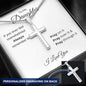 Daughter | PRAY Personalized Stainless Steel Cross Necklace