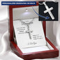 Daughter | PRAY Personalized Stainless Steel Cross Necklace