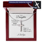 Daughter | PRAY Personalized Stainless Steel Cross Necklace