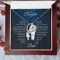 Daughter | Dad | Phil. 4:13 | Life's Storms Forever Love Necklace