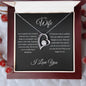 WIfe| 1 Cor 13: 4-8 Patient Love Forever Necklace