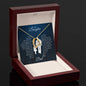 Daughter | Dad | Phil. 4:13 | Life's Storms Forever Love Necklace