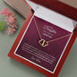 Daughtern | Mom | Prov. 31:25 My Perfect Gift Everlasting Love Necklace