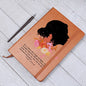 Feminine Flower Leather Journal