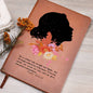Feminine Flower Leather Journal