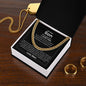 Mom | Dad | Pslm 139:14 Strength Cuban Link Chain