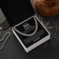 Mom | Dad | Pslm 139:14 Strength Cuban Link Chain