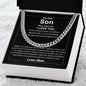 Mom | Dad | Pslm 139:14 Strength Cuban Link Chain