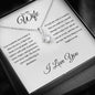 Wife | 1 Cor 13: 4-8 Patient Love | Alluring Beauty Necklace