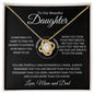 Daughter | Pslm 139:14 | Last Breath Love Knot Necklace