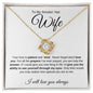 Wife | Smokin' Hot Answer Love Knot Necklace