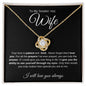 Wife | Smokin' Hot Answer Love Knot Necklace