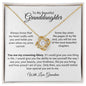 Granddaughter | Grandma | Prov. 17:6 Crowning Glory Love Knot Necklace