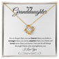 Granddaughter | Phil. 4:13 Capable Love Knot Necklace
