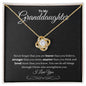 Granddaughter | Phil. 4:13 Capable Love Knot Necklace