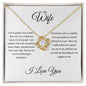 Wife| 1 Cor 13: 4-8 Patient Love Knot Necklace