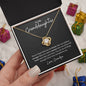 Granddaughter | Grandpa | Phil. 4:13 Capable Love Knot Necklace