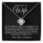 Wife | My Answer Love Knot Necklace