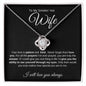 Wife | Smokin' Hot Answer Love Knot Necklace