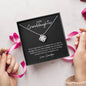 Granddaughter | Grandpa | Phil. 4:13 Capable Love Knot Necklace
