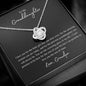 Granddaughter | Grandpa | Prov. 17:6 My Crown Love Knot Necklace