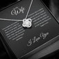 Wife| 1 Cor 13: 4-8 Patient Love Knot Necklace