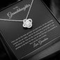 Granddaughter | Grandma | Prov. 17:6 My Crown Love Knot Necklace