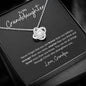 Granddaughter | Grandpa | Phil. 4:13 Capable Love Knot Necklace