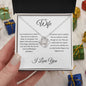 Wife| 1 Cor 13: 4-8 Patient Love Knot Necklace