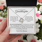 Granddaughter | Grandma | Prov. 17:6 Crowning Glory Love Knot Necklace