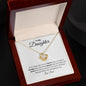 Daughter | Dad | Phil 4:13 | Brave, Smart, Strong Love Knot Necklace
