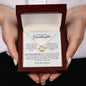 Granddaughter | Grandma | Prov. 17:6 Crowning Glory Love Knot Necklace