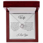 Wife| 1 Cor 13: 4-8 Patient Love Knot Necklace