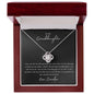Granddaughter | Grandpa | Prov. 17:6 My Crown Love Knot Necklace