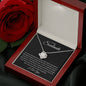 Soulmate | Jas 1:17 Skipped Beat Love Knot Necklace