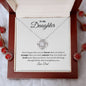 Daughter | Dad | Phil 4:13 | Brave, Smart, Strong Love Knot Necklace